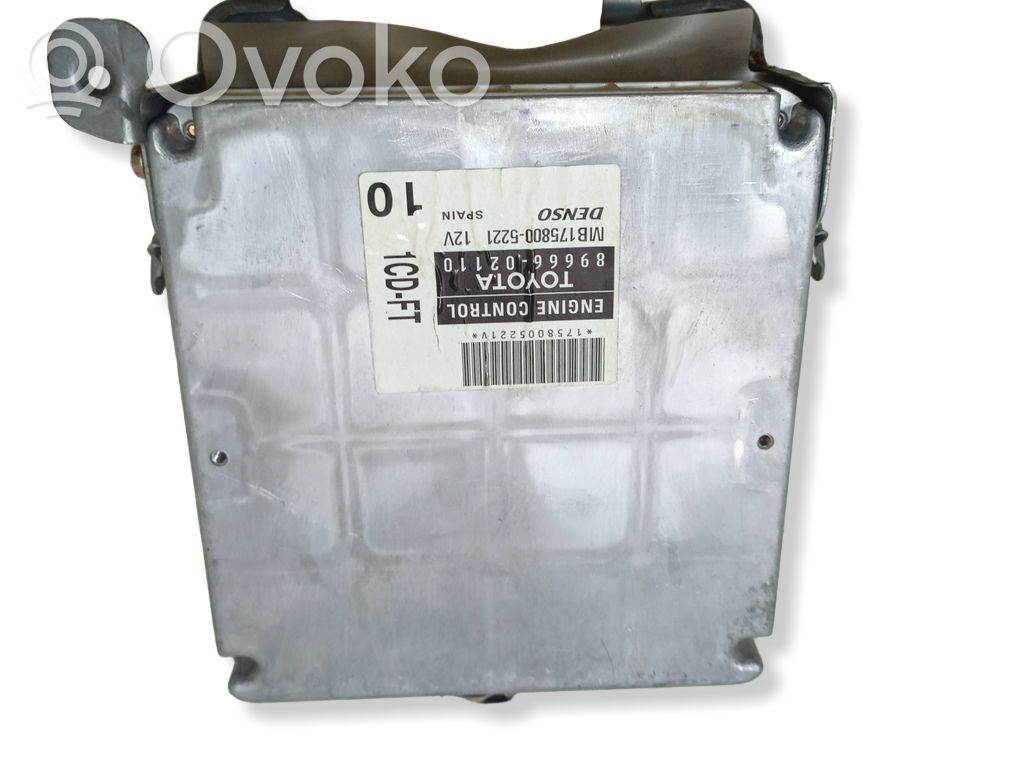 Toyota Corolla E120 E130 Unidad de control/módulo del motor 