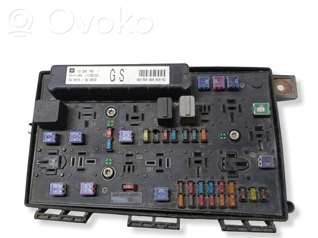 Ramka / Moduł bezpieczników   13206746,5DK00866852