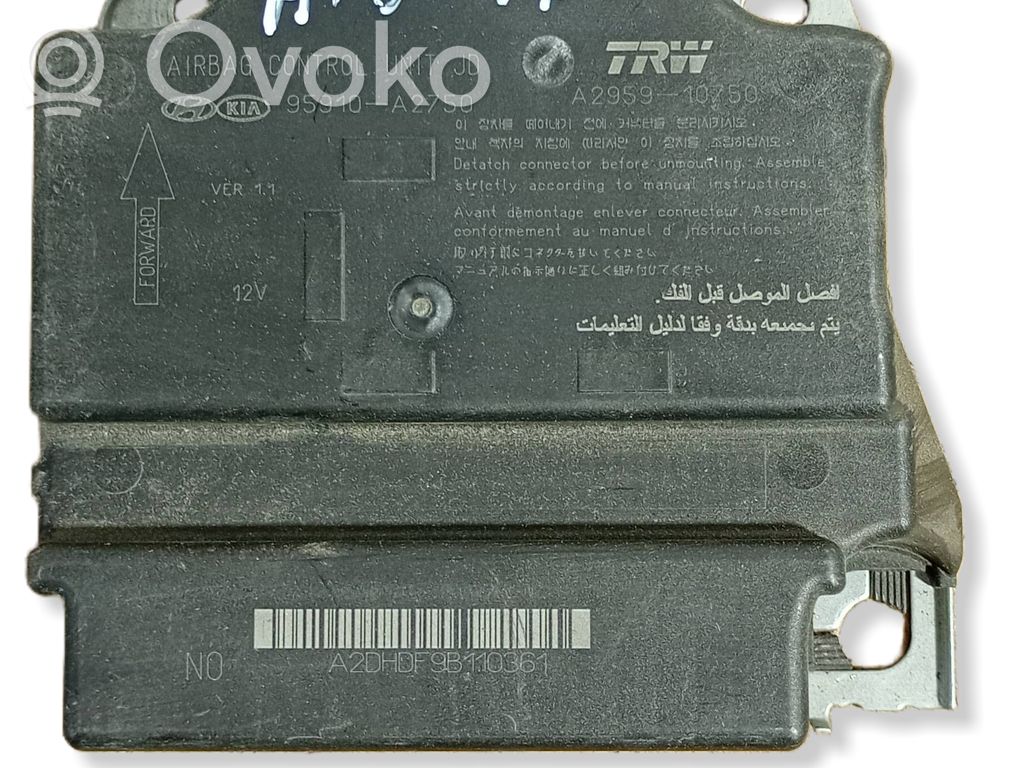 Module de contrôle airbag   95910A2750