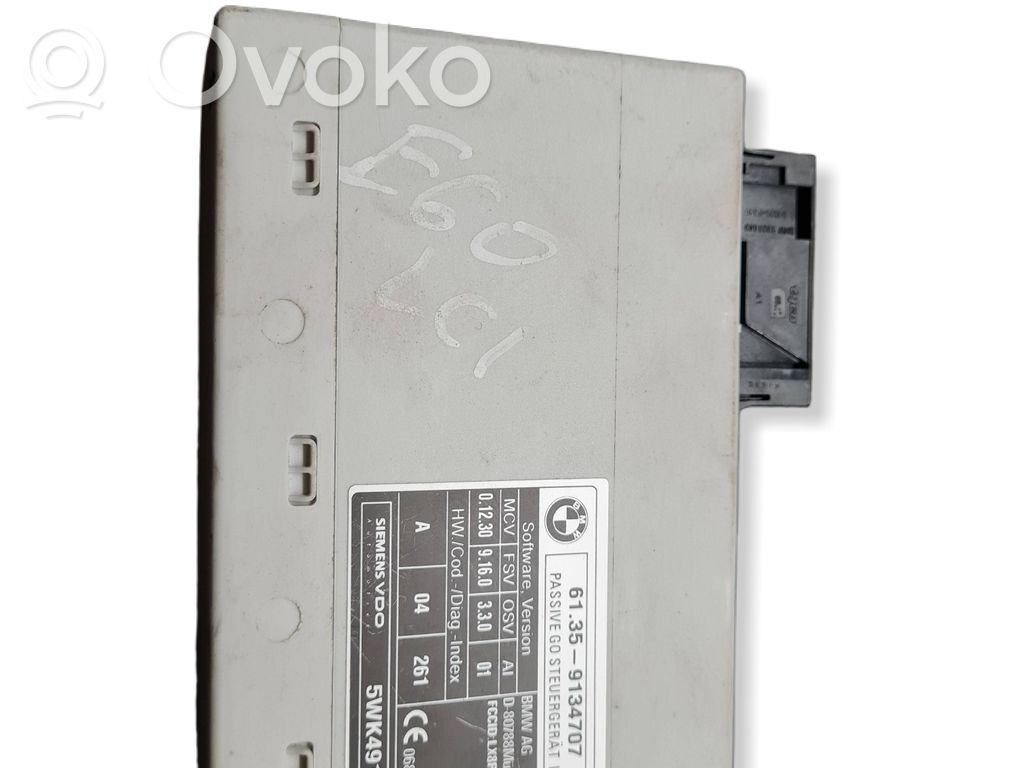 Keyless (KESSY) go control unit/module   9134707,5WK49131B