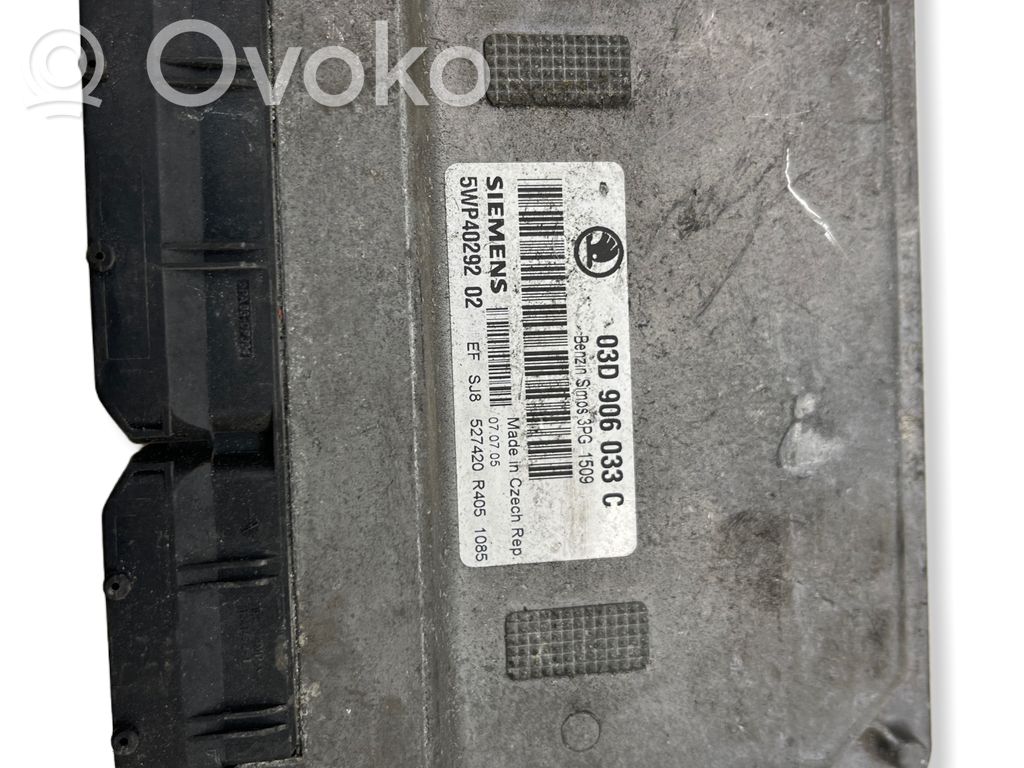 Skoda Fabia Mk2 (5J) Engine control unit/module 