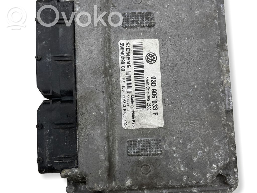 Engine control unit/module   03D906033F,5WP4029803,3PG2509