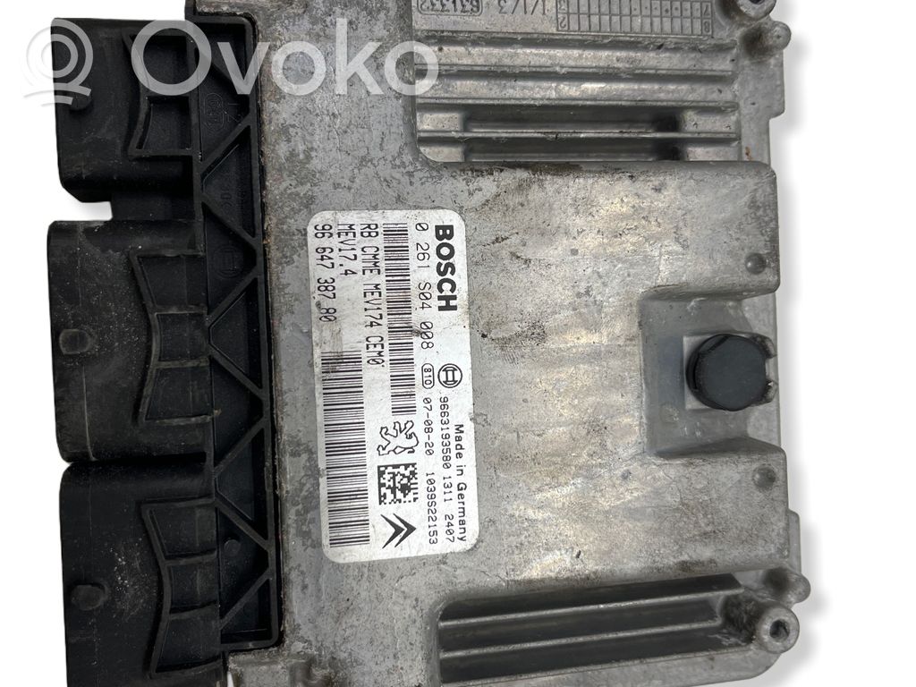 Peugeot 207 Engine control unit/module 