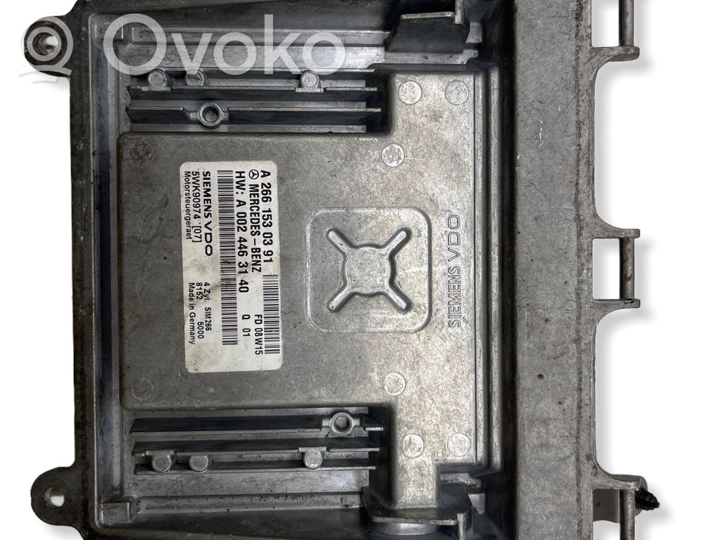Mercedes-Benz A W169 Komputer / Sterownik ECU silnika 