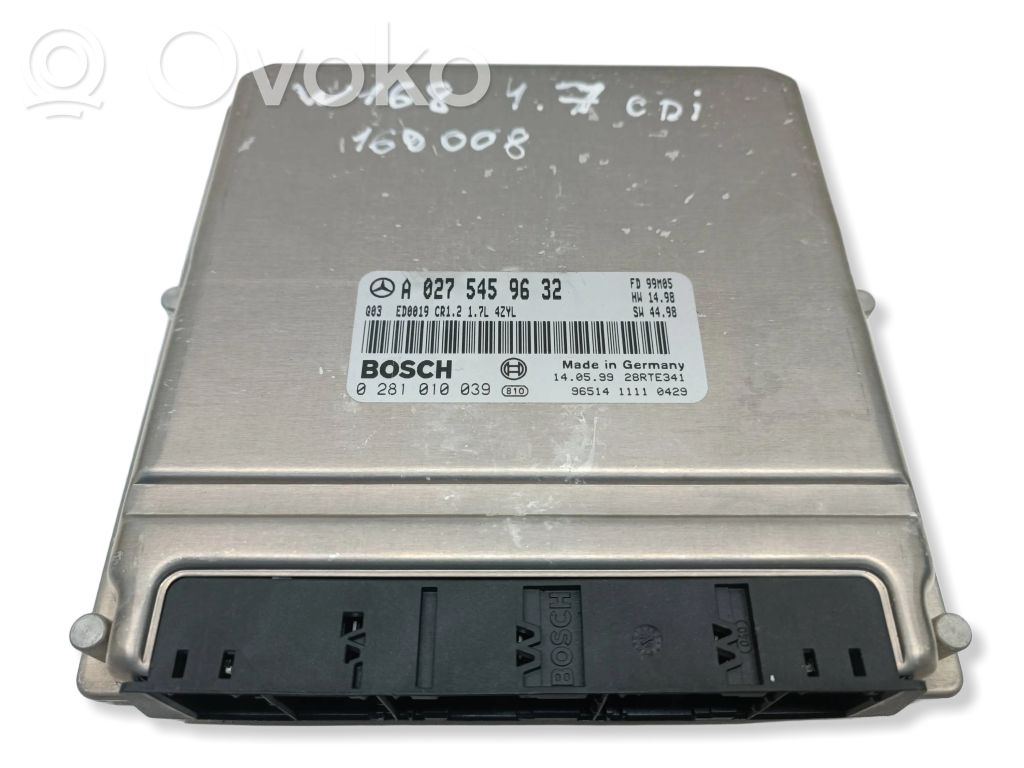 Mercedes-Benz A W168 Engine control unit/module 