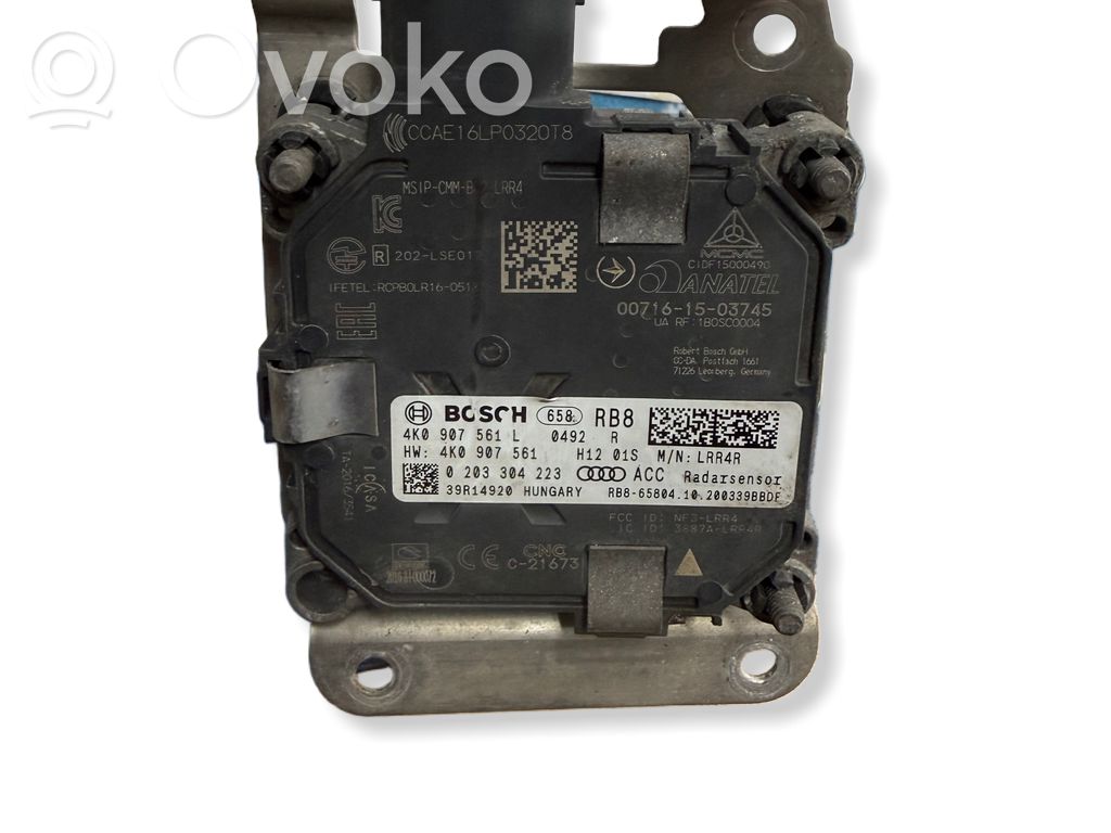 Audi A6 S6 C8 4K Sensor de radar Distronic 