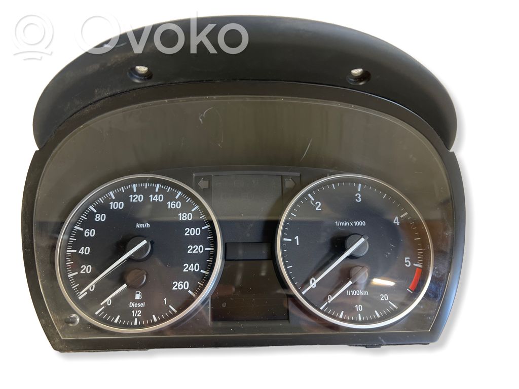 BMW 3 E90 E91 Spidometrs (instrumentu panelī) 