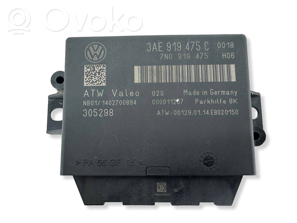 Volkswagen PASSAT CC Unitate/modul de comandă parcare PDC 