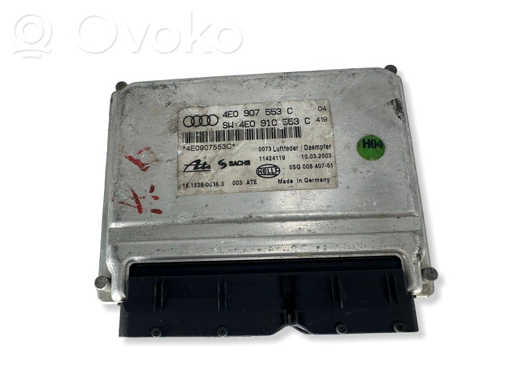 Unidad de control/módulo de la suspensión   4E0907553C,11424119,4E0910553C
