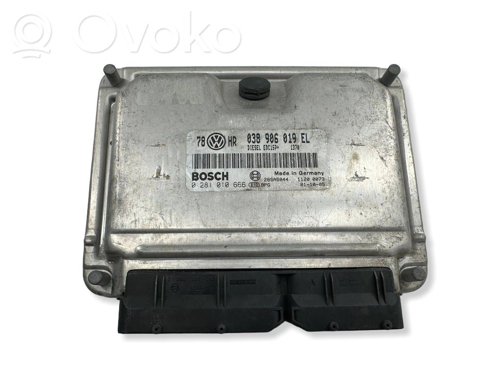 Engine control unit/module   038906019EL,28SA5044,0281010666