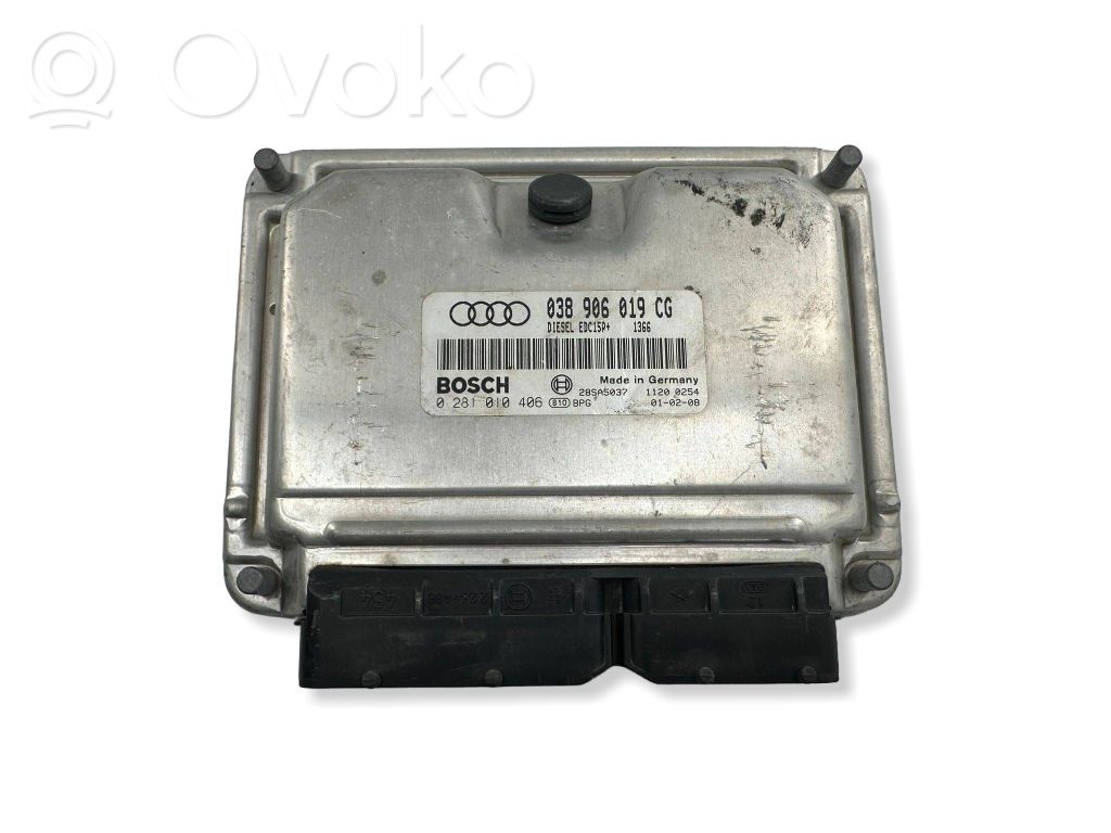 Engine control unit/module   038906019CG,28SA5037,0281010406