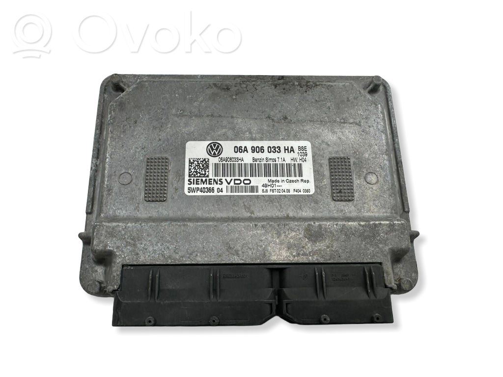Engine control unit/module   06A906033HA,5WP40366
