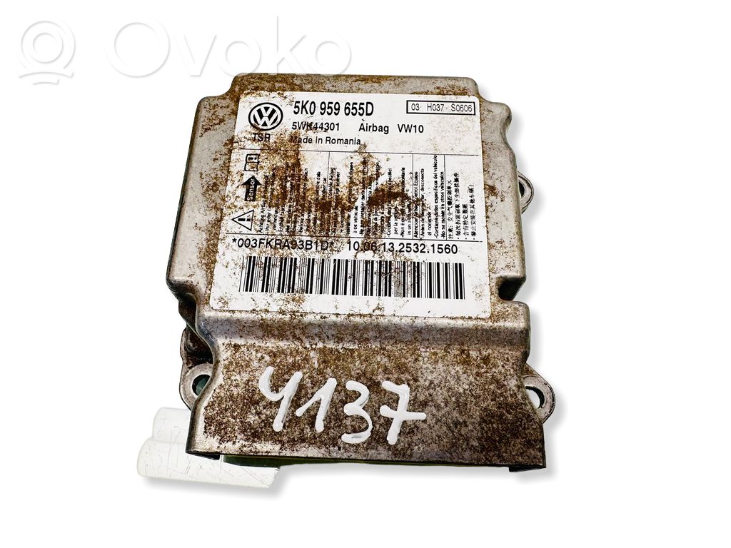 Volkswagen Golf VI Airbag control unit/module 