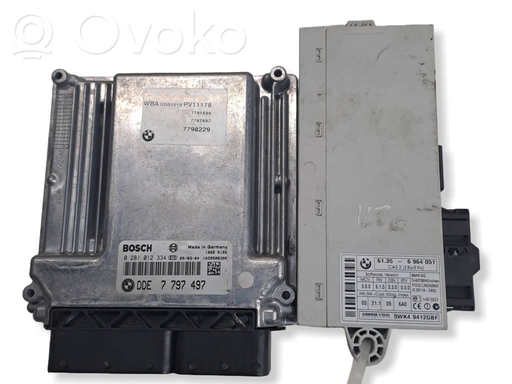 BMW 1 E81 E87 Engine ECU kit and lock set 