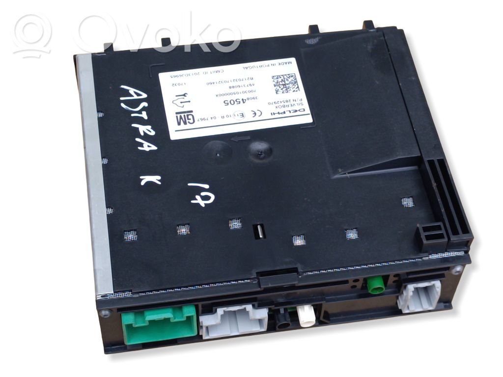 Opel Astra K GPS navigation control unit/module 