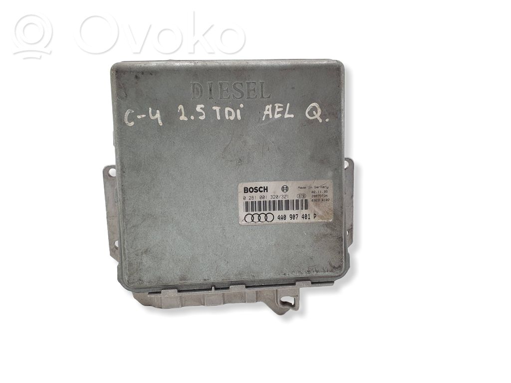 Engine control unit/module   4A0907401P,0281001320