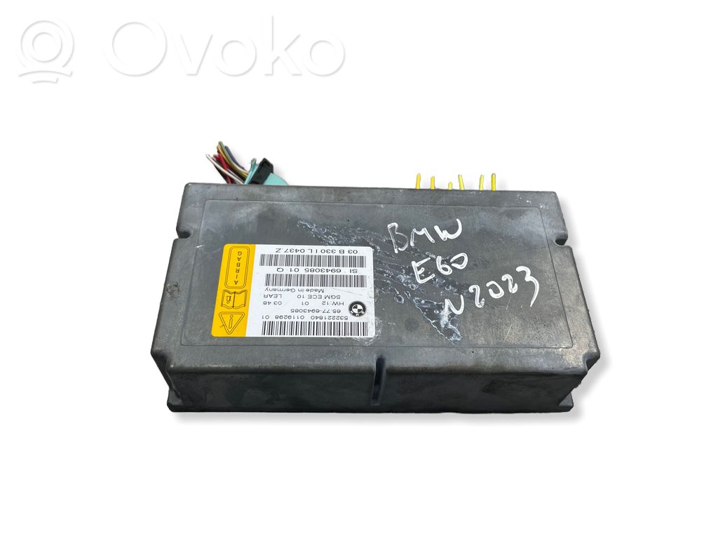 BMW 5 E60 E61 Airbag control unit/module 