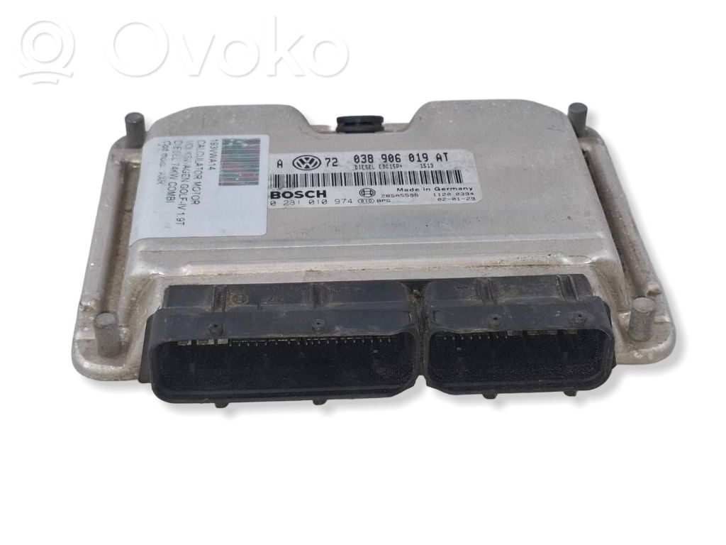 Engine control unit/module   038906019AT,28SA5595,0281010974
