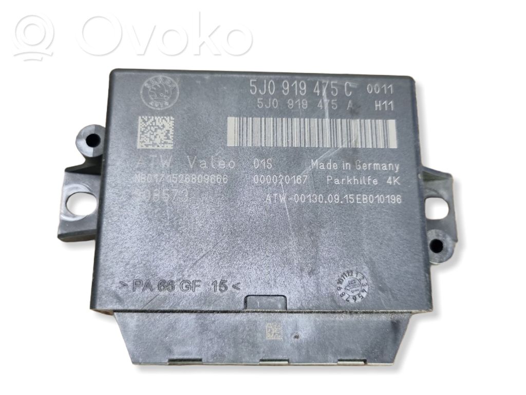 Pysäköintitutkan (PCD) ohjainlaite/moduuli   5J0919475A,5J0919475C