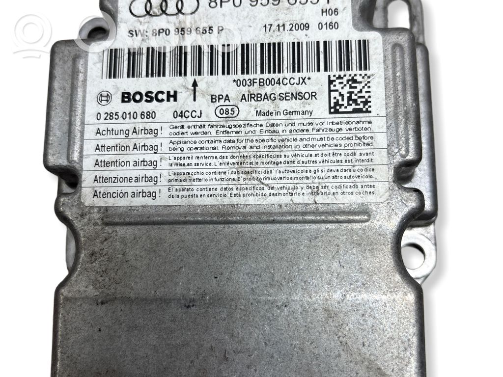 Audi A3 S3 8P Airbag control unit/module 
