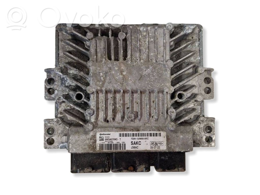 Engine control unit/module   5WS40709CT,J38AC,7G9112A650AKC