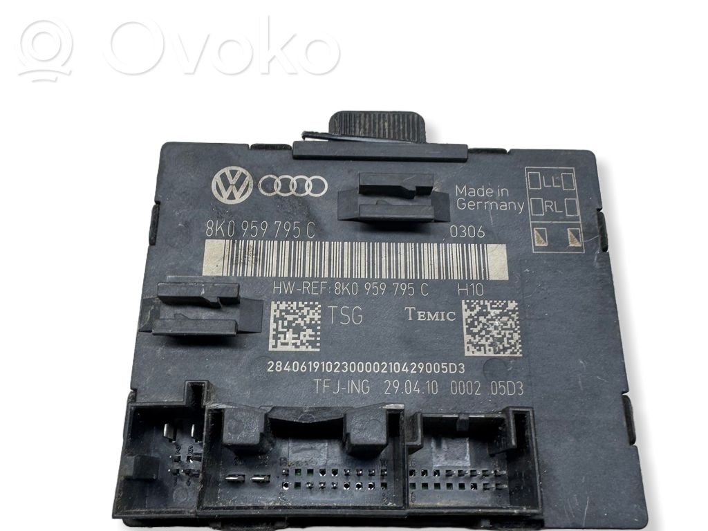 Audi A4 S4 B8 8K Unité de commande module de porte 