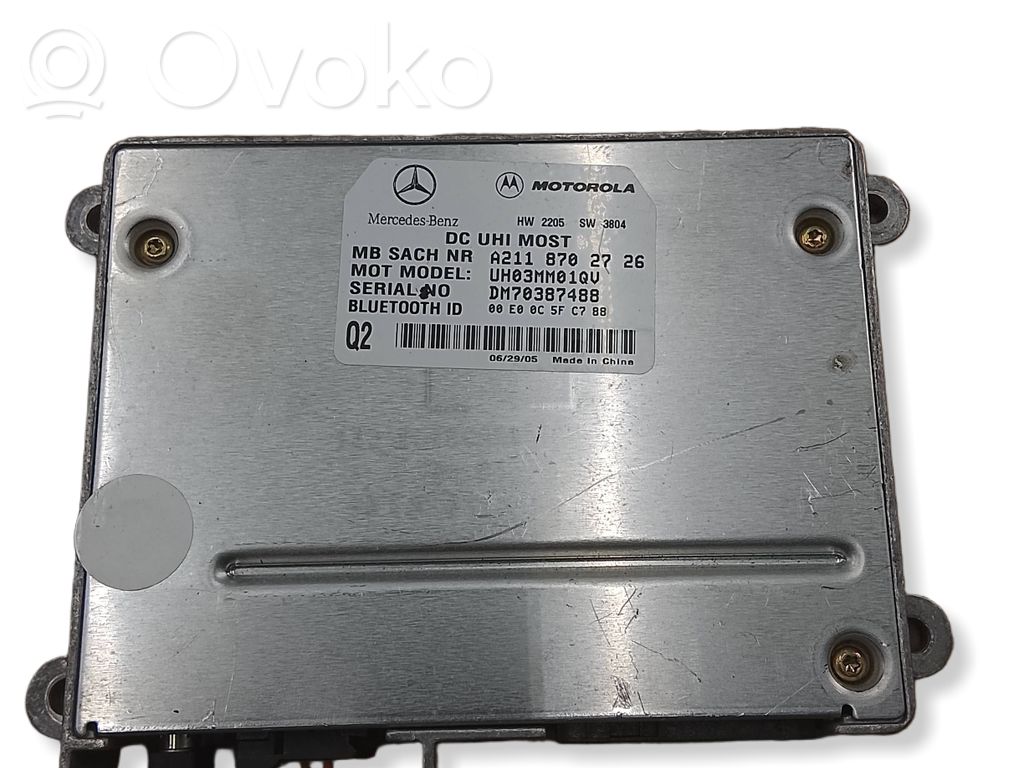 Bluetooth Modul Steuergerät   A2118702726,UH03MM01QV,DM70387488