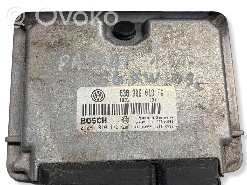 Engine control unit/module   038906018FQ,28SA4068,0281010172