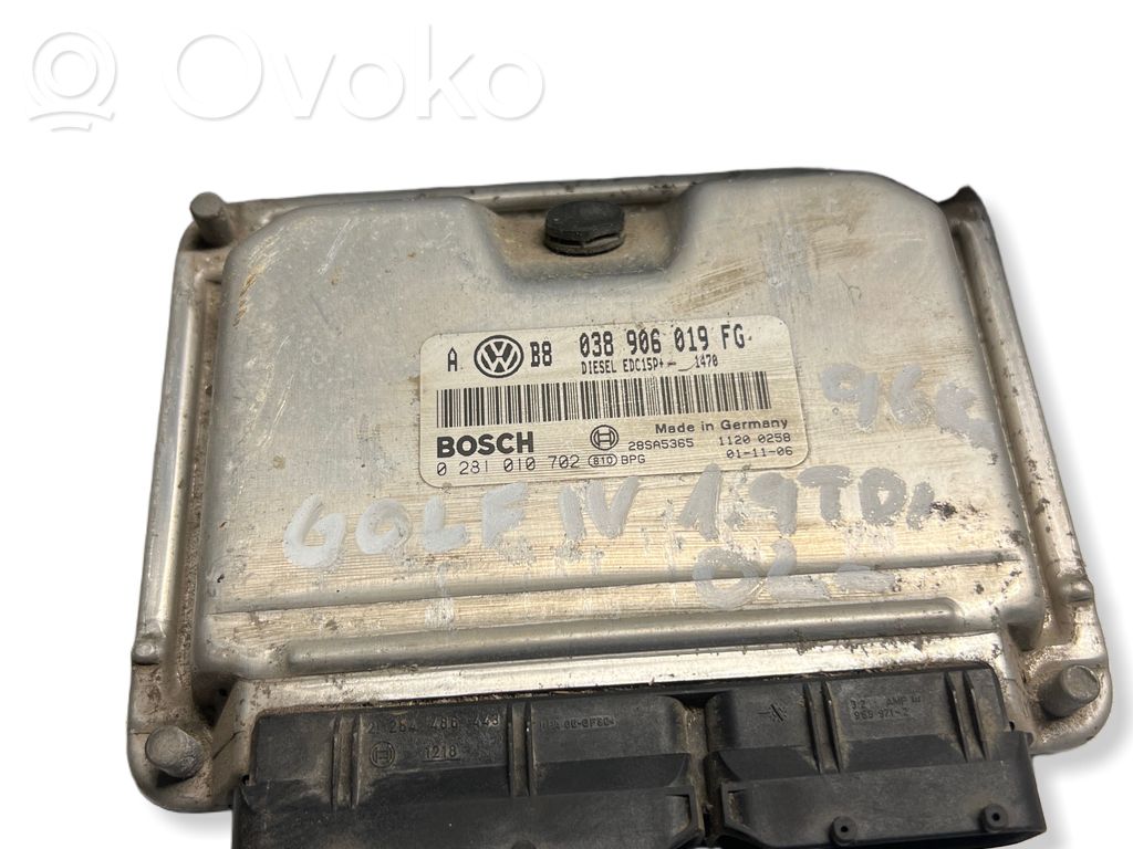 Engine control unit/module   038906019FG,28SA5365,0281010702