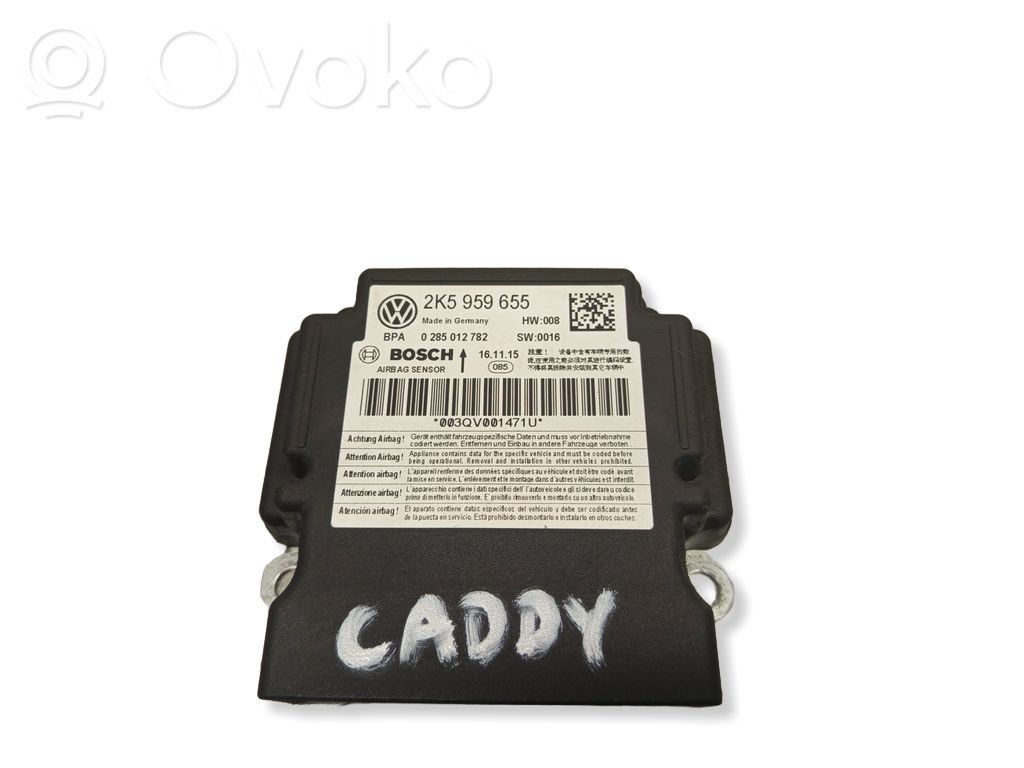 Volkswagen Caddy Airbag control unit/module 