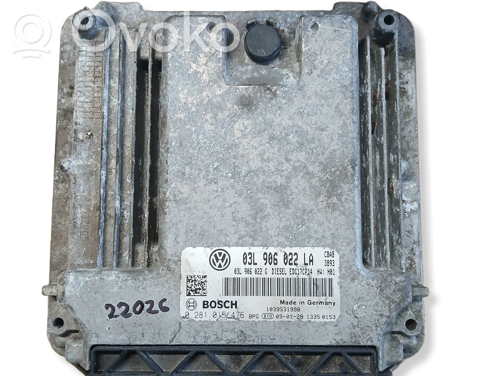 Volkswagen Golf VI Engine control unit/module 