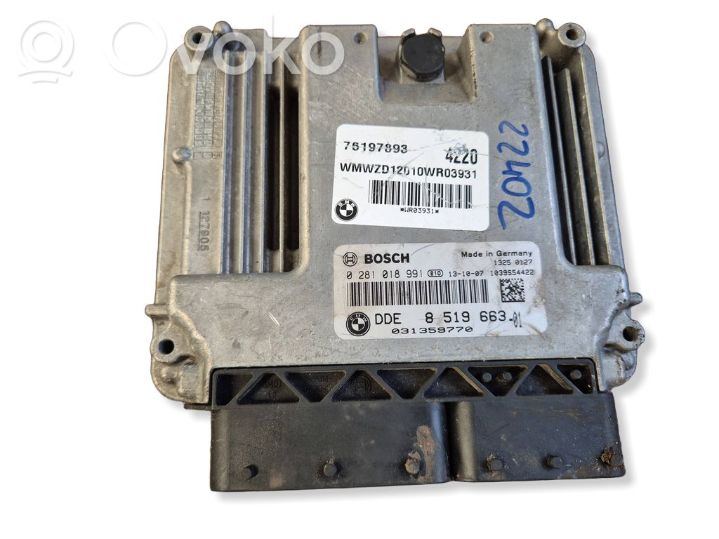 Mini One - Cooper Coupe R56 Engine control unit/module 