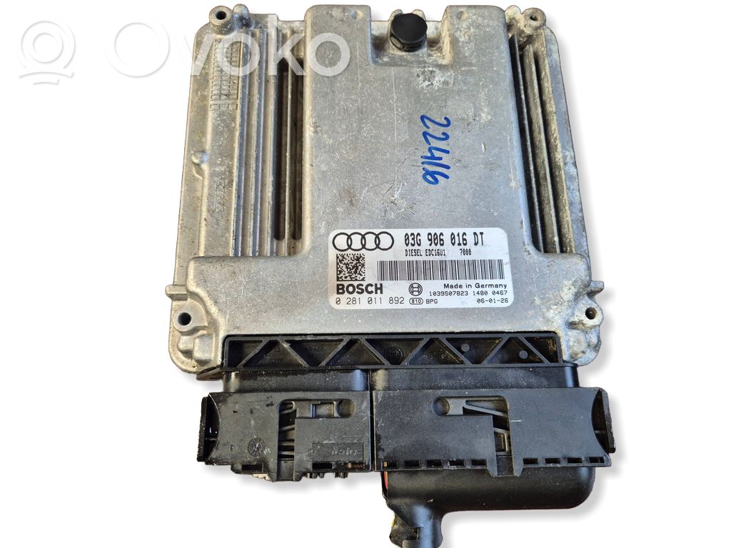 Audi A3 S3 8P Engine control unit/module 