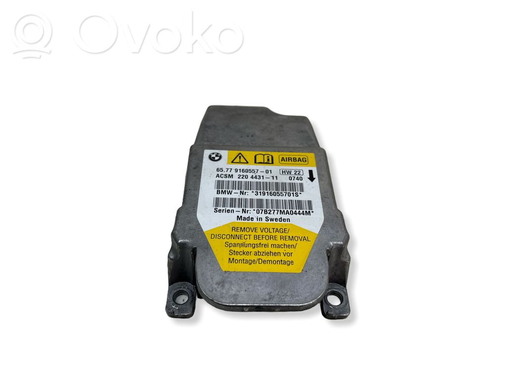 Unidad de control/módulo del Airbag   9160557,220443111,31916055701S