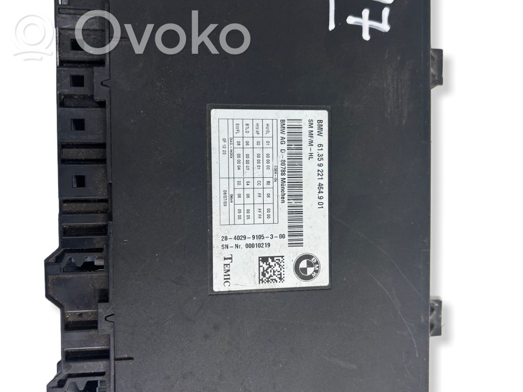 BMW 5 GT F07 Module de commande de siège 