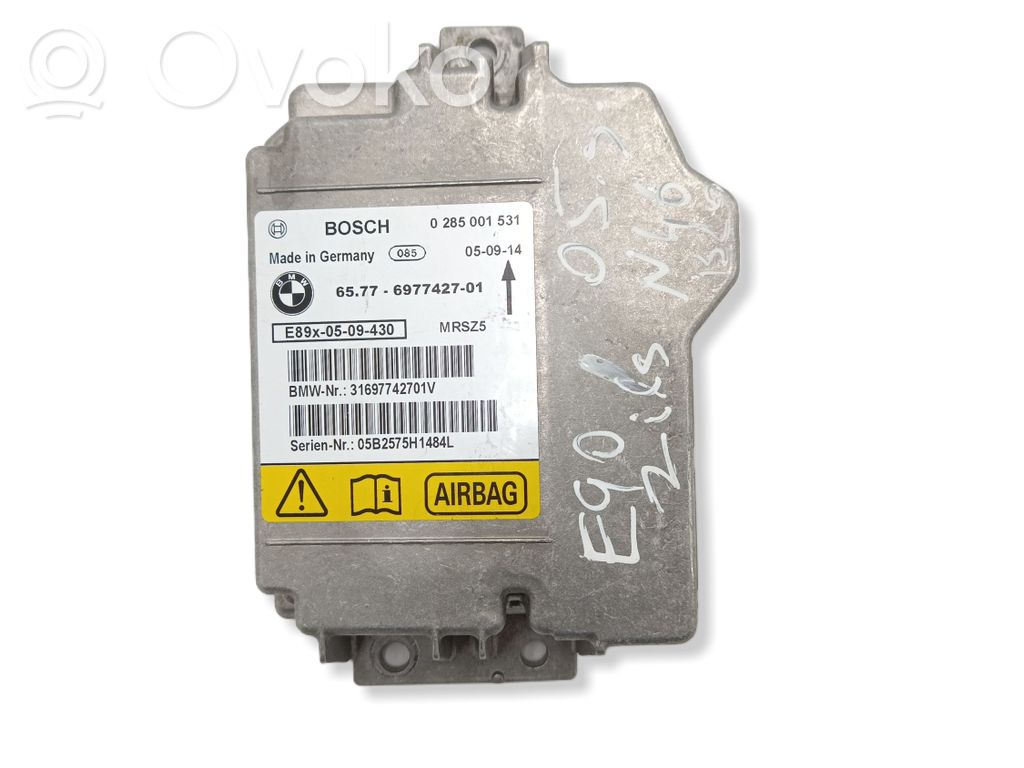 Module de contrôle airbag   65776977427,0285001531,6977427