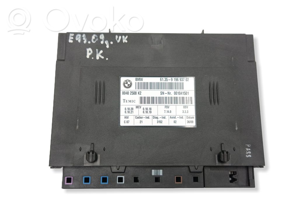 BMW 3 E92 E93 Seat control module 