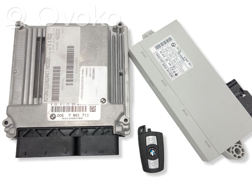 Engine ECU kit and lock set   6943791,61356943791,7801711,0281013251,13617801711