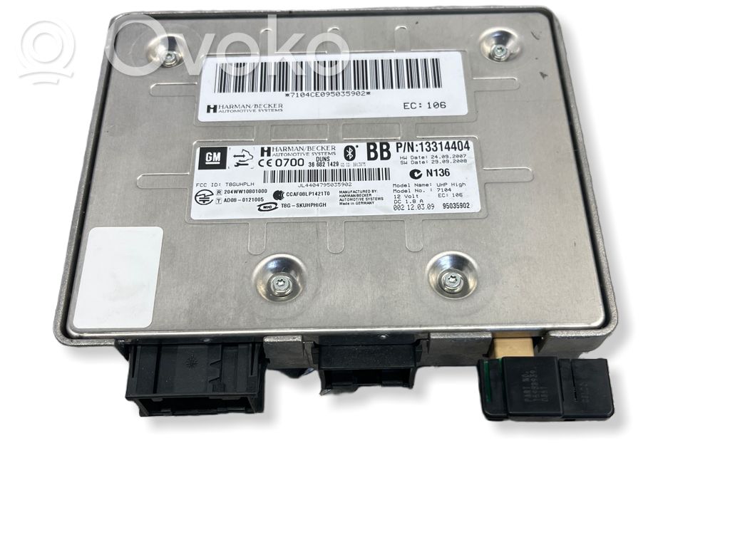 Unidad de control/módulo de bluetooth   13314404