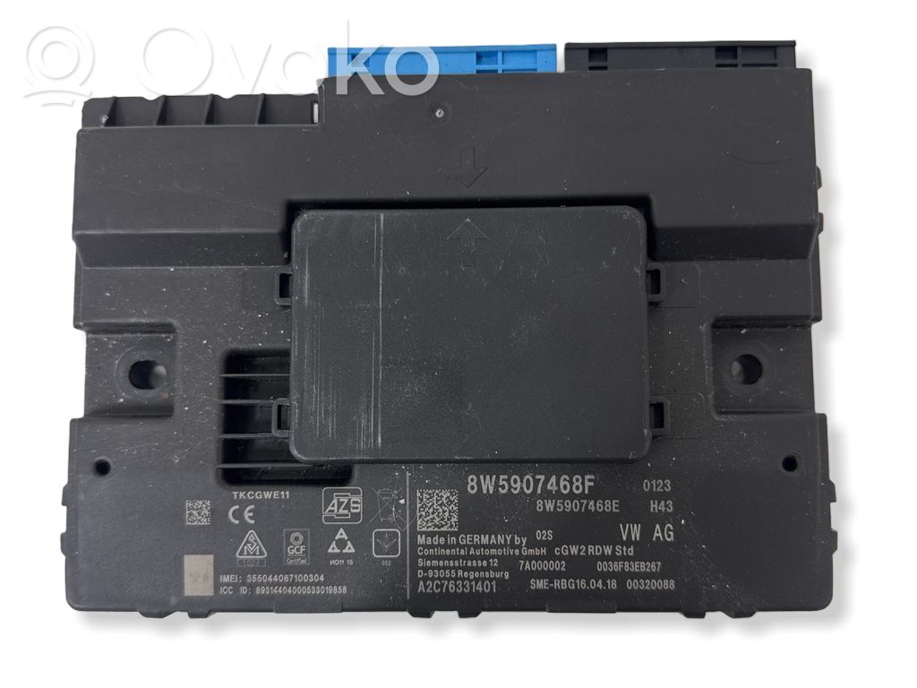 Audi A4 S4 B9 Module de passerelle 