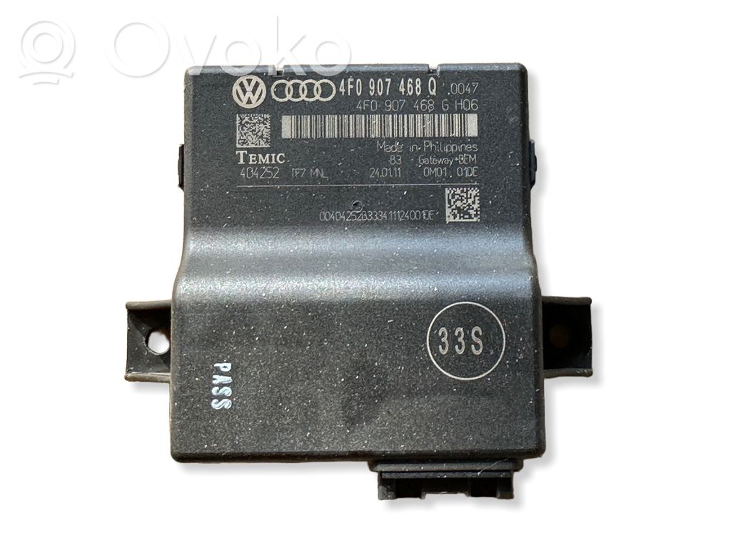 Gateway control module   4F0907468Q,4F0907468G,404752