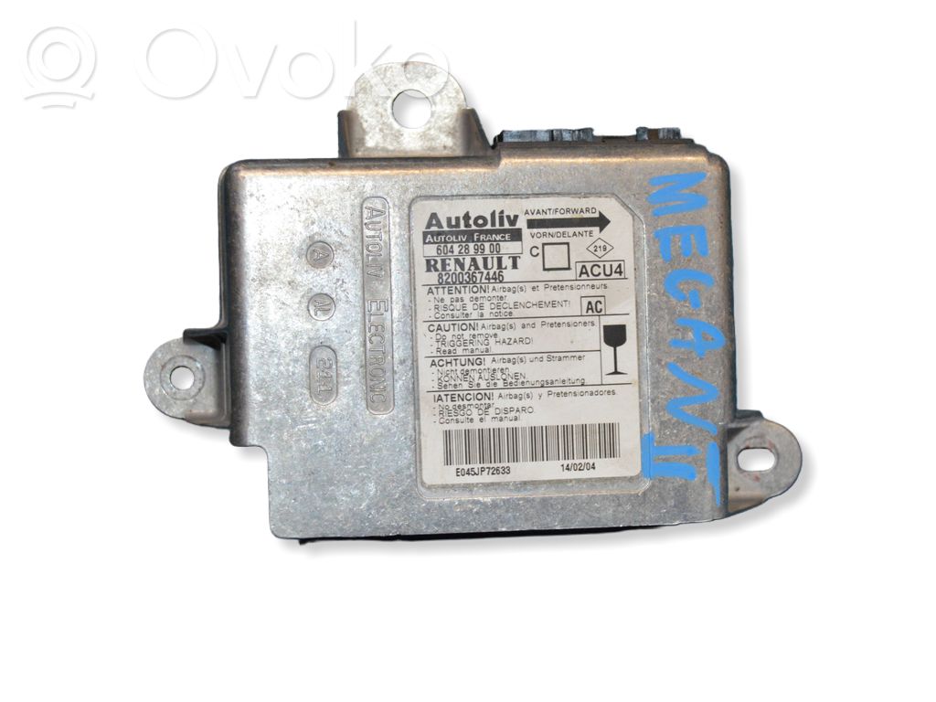 Renault Megane II Airbag control unit/module 