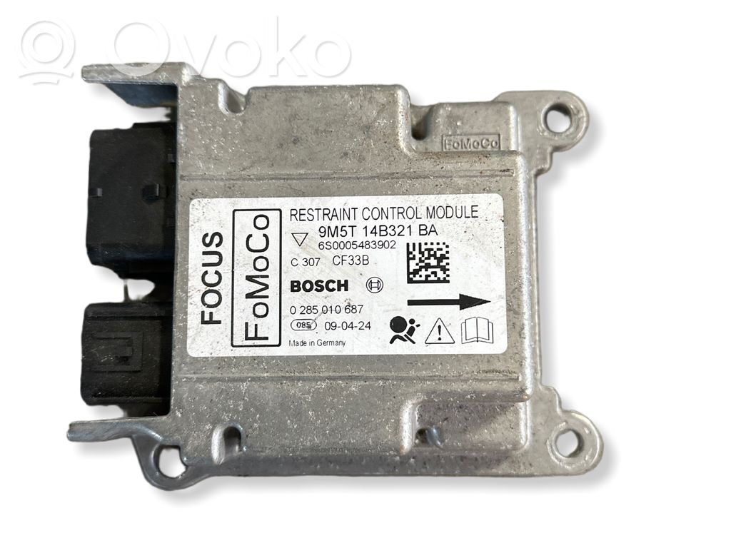Module de contrôle airbag   9M5T14B321BA,0285010687