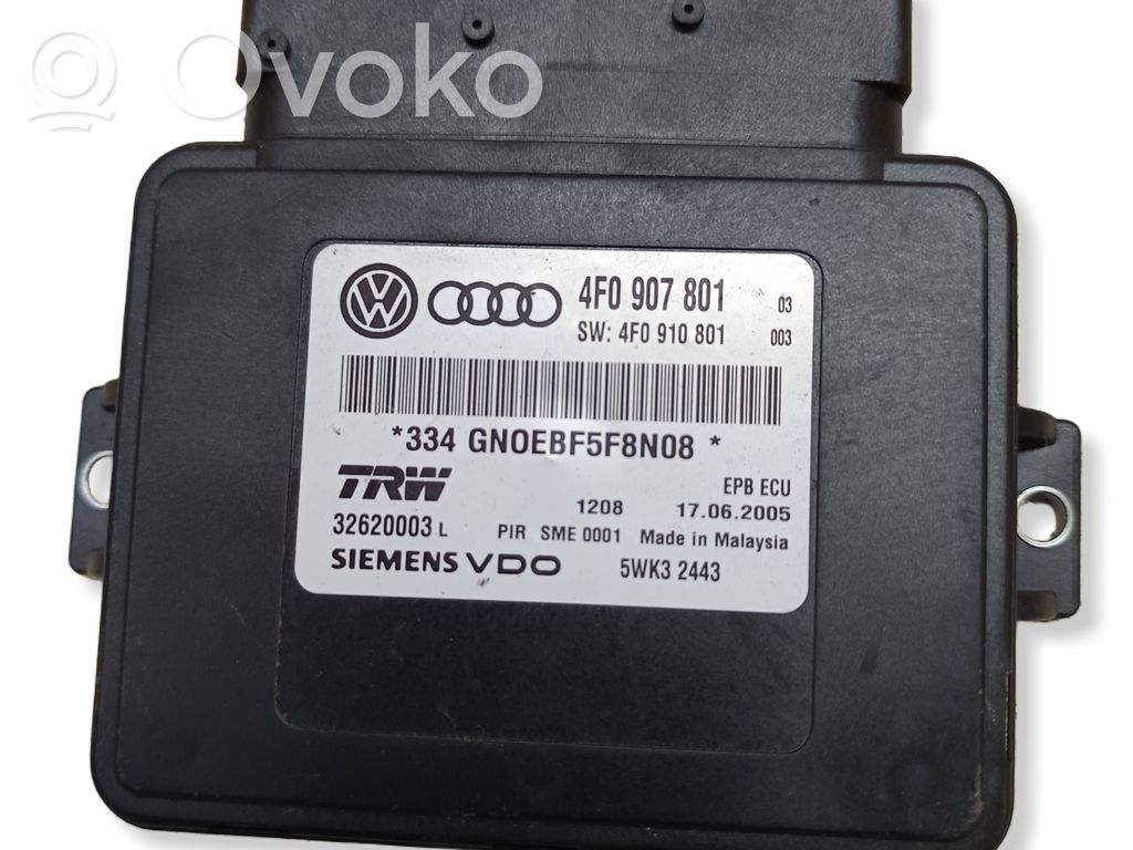 Moduł / Sterownik hamulca ręcznego   4F0907801,4F0910801,0EBF5F8N08,17062005