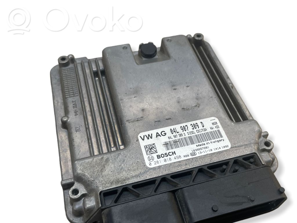 Engine control unit/module   04L907309D,0281018498