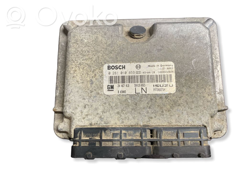 Engine control unit/module   0281010859,24467018,8973068764