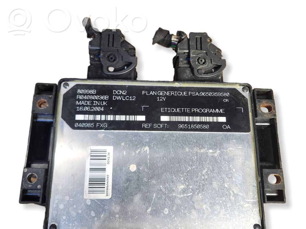 Citroen Berlingo Engine control unit/module 
