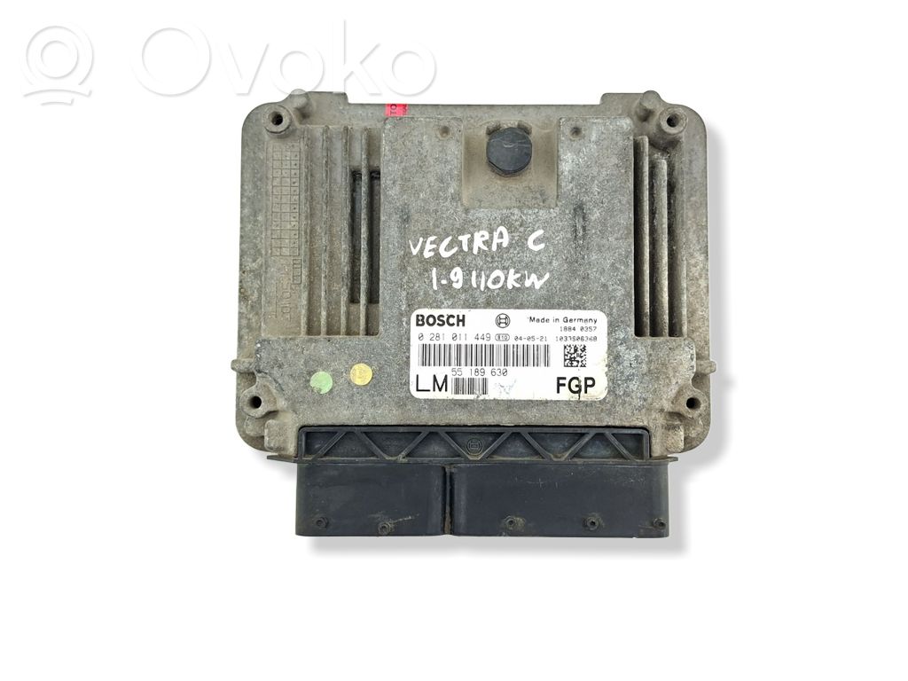 Opel Vectra C Engine control unit/module 