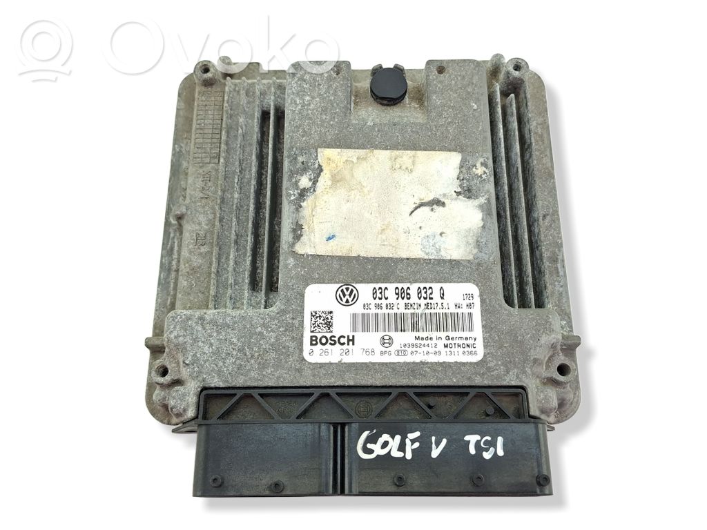 Engine control unit/module   03C906032Q,03C906032C,0261201768