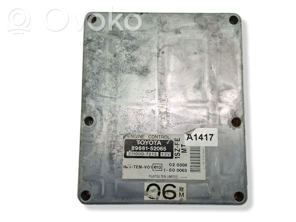 Toyota Yaris Engine control unit/module 